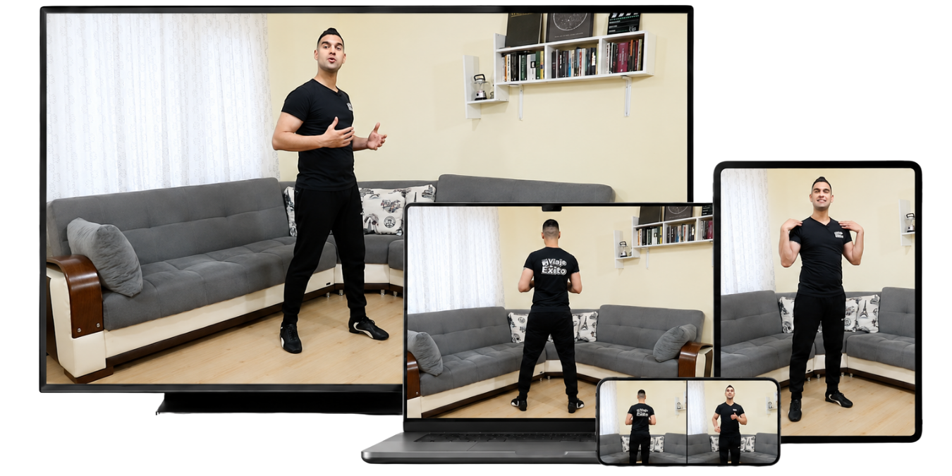 Clases de salsa disponibles en televisión, laptop, tablet y móvil